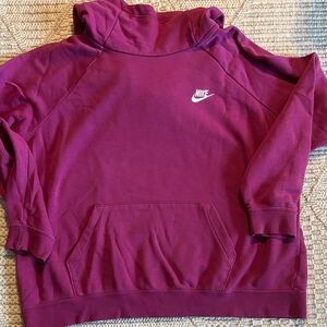 Nike Maroon Sweatshirt with Logo